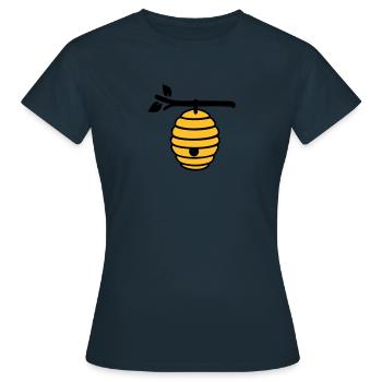 Miel - T-shirt Femme - marine - Devant - AI Model Female 172 dark (172cm)