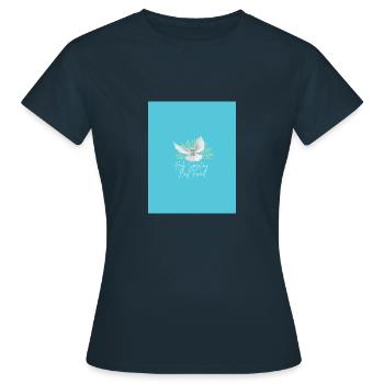 Holy Spirit - Frauen T-Shirt - Navy - Vorne - AI Model Female 172 dark (172cm)