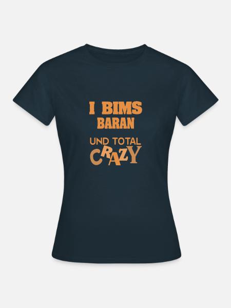 Crazy Baran - Frauen T-Shirt - Navy