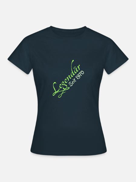 Legendary 1970 - Frauen T-Shirt - Navy
