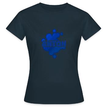 Babybauch Anton - Frauen T-Shirt - Navy - Vorne - AI Model Female 172 dark (172cm)