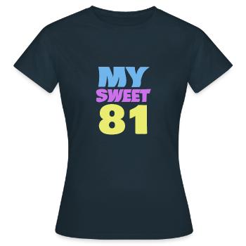 Süß 81 - Frauen T-Shirt - Navy - Vorne - AI Model Female 172 dark (172cm)