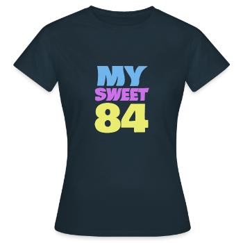 Sweet 84 - Women's T-Shirt - navy - Front - AI Model Female 172 dark (172cm)
