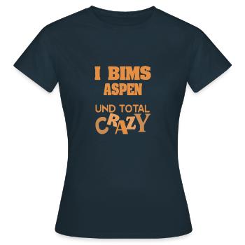 Aspen comme prénom - T-shirt Femme - marine - Devant - AI Model Female 172 dark (172cm)