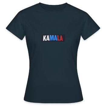 KAMALA USA - Frauen T-Shirt - Navy - Vorne - AI Model Female 172 dark (172cm)