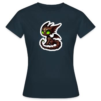 Niedlicher Kobold - Frauen T-Shirt - Navy - Vorne - AI Model Female 172 dark (172cm)