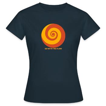Suivez le courant - T-shirt Femme - marine - Devant - AI Model Female 172 dark (172cm)