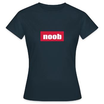 noob Neuling Anfänger - Frauen T-Shirt - Navy - Vorne - AI Model Female 172 dark (172cm)