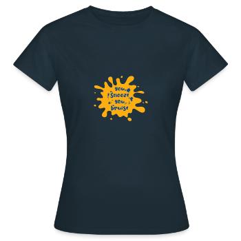 Paintball Paintballer Geschenk - Frauen T-Shirt - Navy - Vorne - AI Model Female 172 dark (172cm)