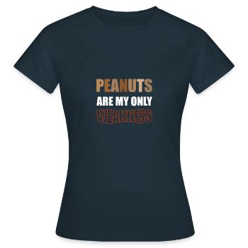 Peanut Allergy Nut Allergy Awareness - Women's T-Shirt - navy - Front - AI Model Female 172 dark (172cm)
