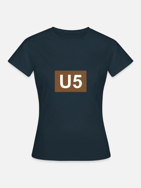 Berlin U-Bahn U5 - Frauen T-Shirt - Navy