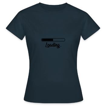 loading - Women's T-Shirt - navy - Front - AI Model Female 172 dark (172cm)