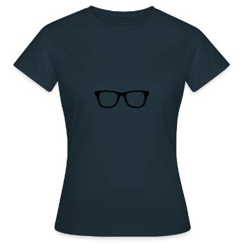 Lunettes - T-shirt Femme - marine - Devant - AI Model Female 172 dark (172cm)