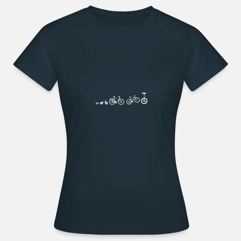 Unicycle evolution - Women's T-Shirt - navy