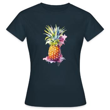 ananas - T-shirt Femme - marine - Devant - AI Model Female 172 dark (172cm)
