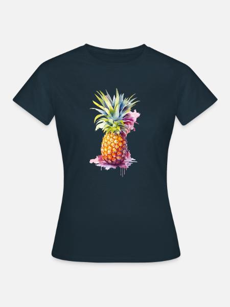 ananas - Frauen T-Shirt - Navy