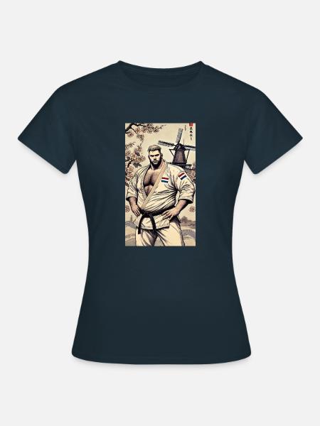 Nederlandse Karate MASTER - Vrouwen T-shirt - navy