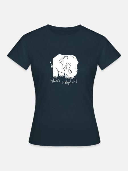 grappige spreuken - Vrouwen T-shirt - navy