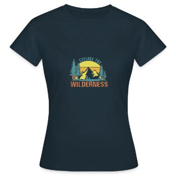 Explorez le désert - T-shirt Femme - marine - Devant - AI Model Female 172 dark (172cm)