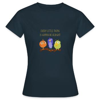 Rastafari Jamaika - Frauen T-Shirt - Navy - Vorne - AI Model Female 172 dark (172cm)