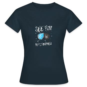 Kitzbühel Ski Tyrol Snowboard Autriche - T-shirt Femme - marine - Devant - AI Model Female 172 dark (172cm)