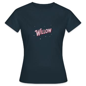 Nom de saule personnalisé - T-shirt Femme - marine - Devant - AI Model Female 172 dark (172cm)
