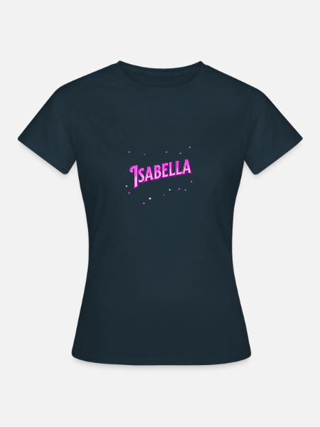 Isabella Namen personalisiert - Frauen T-Shirt - Navy