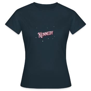 Prénom Kennedy personnalisé - T-shirt Femme - marine - Devant - AI Model Female 172 dark (172cm)