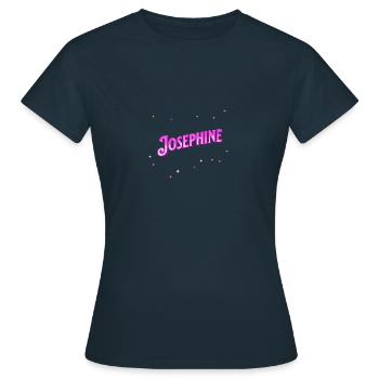 Joséphine nom personnalisé - T-shirt Femme - marine - Devant - AI Model Female 172 dark (172cm)