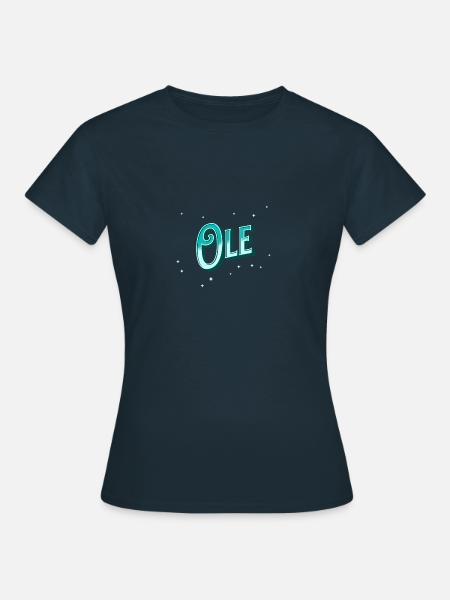 Ole Namen personalisiert - Frauen T-Shirt - Navy