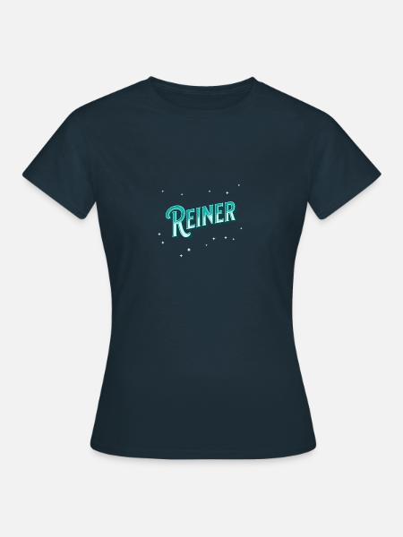 Reiner Namen personalisiert - Frauen T-Shirt - Navy