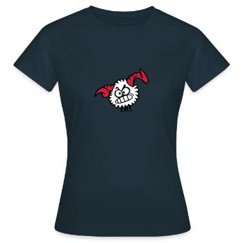 Kugell Widder - Frauen T-Shirt - Navy - Vorne - AI Model Female 172 dark (172cm)