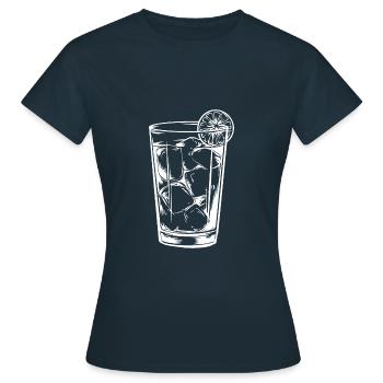 Limonade Drink - Frauen T-Shirt - Navy - Vorne - AI Model Female 172 dark (172cm)