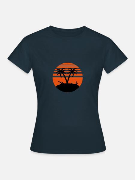 sunset - Frauen T-Shirt - Navy