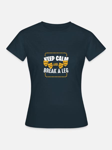 Motif de théâtre pour les acteurs de théâtre - T-shirt Femme - marine
