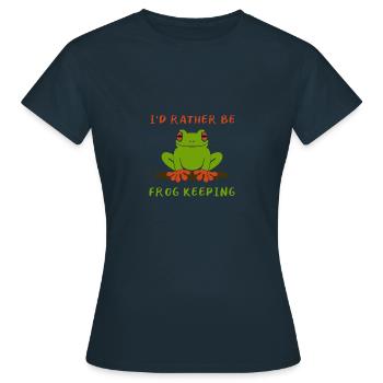 Frog Toad Jungle Jungle Cadeau - T-shirt Femme - marine - Devant - AI Model Female 172 dark (172cm)