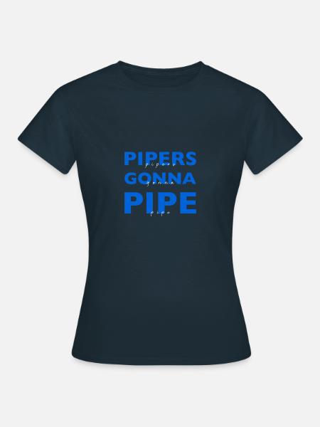 Scotland Bagpipe Bagpipe Musician Gift - T-shirt Femme - marine