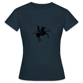 sparta reiter - Frauen T-Shirt - Navy - Vorne - AI Model Female 172 dark (172cm)