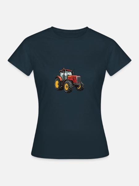 Traktor Symbol - Frauen T-Shirt - Navy