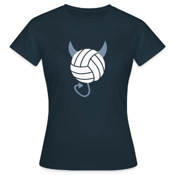 Volleyball Devil - T-shirt Femme - marine - Devant - AI Model Female 172 dark (172cm)