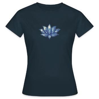 Bronze lotus by Bianca - Women's T-Shirt - navy - Front - AI Model Female 172 dark (172cm)