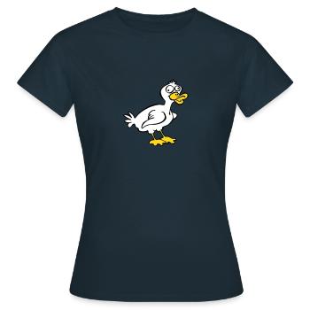 Dumb Duck - Women's T-Shirt - navy - Front - AI Model Female 172 dark (172cm)
