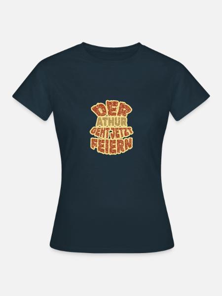 Feiern Athur - Frauen T-Shirt - Navy