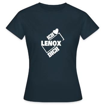 Liebespaar Lenox - Frauen T-Shirt - Navy - Vorne - AI Model Female 172 dark (172cm)