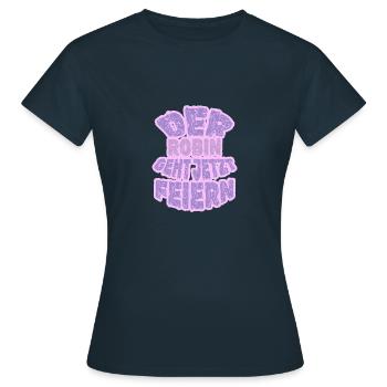 Vorname Robin - Frauen T-Shirt - Navy - Vorne - AI Model Female 172 dark (172cm)