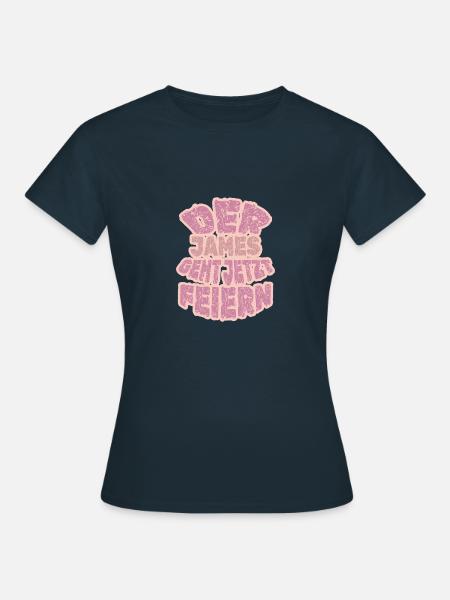Feiern für James James Party - Frauen T-Shirt - Navy