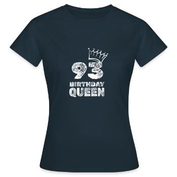 Age 93 - Women's T-Shirt - navy - Front - AI Model Female 172 dark (172cm)