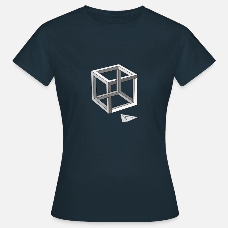 Optical illusion - Women's T-Shirt - navy