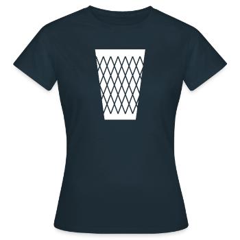 Cintrée - Cidre verre - T-shirt Femme - marine - Devant - AI Model Female 172 dark (172cm)