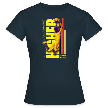 | bête à 3 points | de basket-ball Tournoi - T-shirt Femme - marine - Devant - AI Model Female 172 dark (172cm)